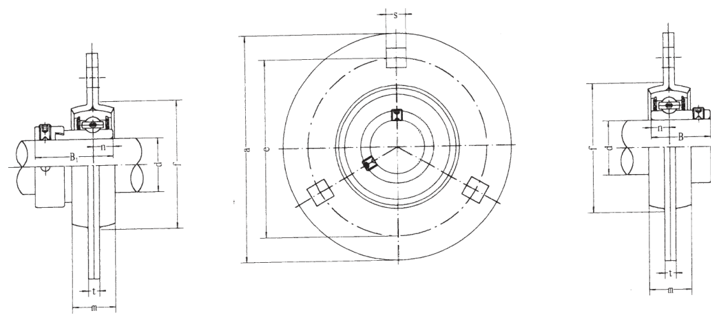 Чертёж серий SAPF 2, SBPF 2